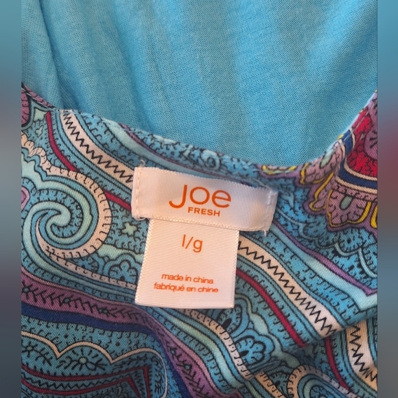 Joe fresh blue tank top size Large - Picture 4 of 6